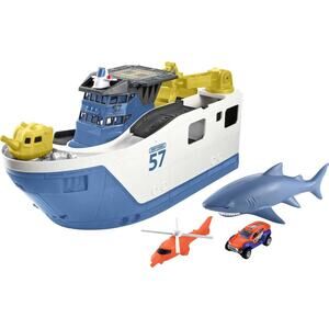 Matchbox Marine Rescue Shark Ship 6 Piece Playset NEW